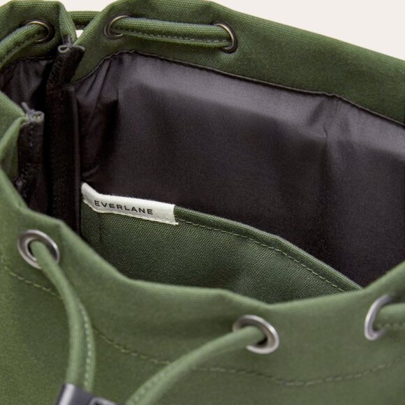Everlane The Canvas Backpack in Dark Forest - Picture 7 of 12